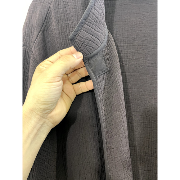 Eileen Fisher Silk Blend Sponge Blazer 3X Jacket Lagenlook Minimalist Boho Brown - Picture 6 of 16